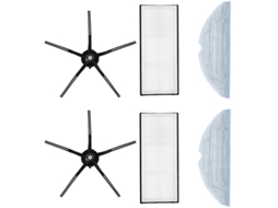 6 peças escova lateral filtro hepa panos de esfregão para xiaomi t7 t7plus s7 para roborock acessórios de aspirador de pó