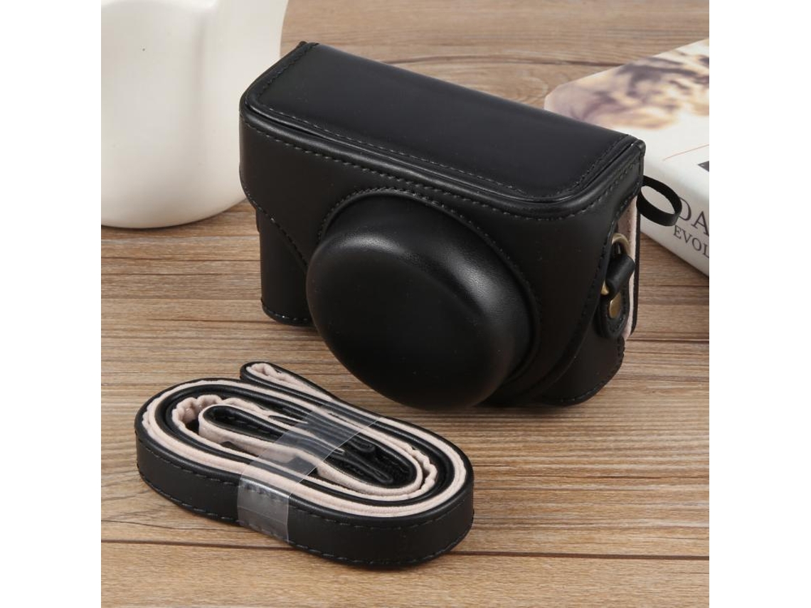 Bolsa De Couro Para Câmera Com Alça Para Câmera Sony Zv 1f Vlog Brilvibera