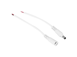 Conector Plug Jack Dc 5.5x2.1mm Com Lock 5 Pares Branco