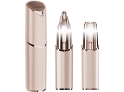 Depiladora, 2 in 1 Barbeador Facial, Aparador de Sobrancelhas SPQMENT (dourado Champagne)