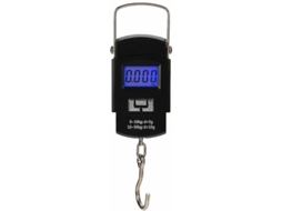 Báscula de Bagagem Digital Portátil de 50kg com 4 Unidades para Viagens, Pesca e Uso Doméstico, Tela Lcd e Gancho de Aço Inoxidável