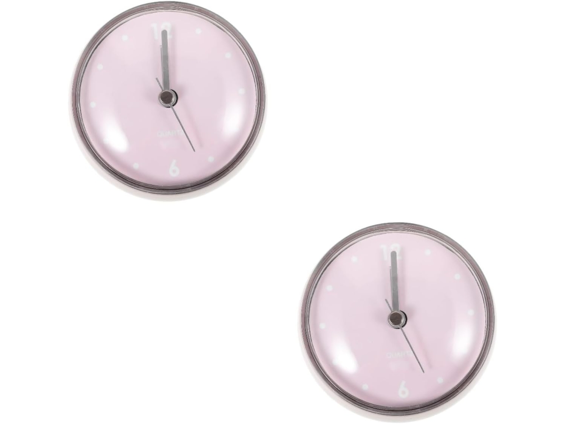 Conjunto De 2 Relógios De Parede Para Banheiro, Relógio De Parede De Desenho Animado, Relógio De Parede Pequeno, Gokoco