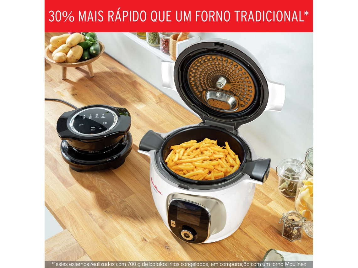 Multicooker Moulinex Cookeo+ 6L - 1600W, 6 Modalit&agrave; Cottura, 150 Ricette Preimpostate, Colore Bianco
