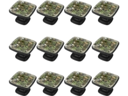Puxadores E Botões Quadrados Para Gavetas Armários, Conjunto De 12 Peças, Estampa De Caveira Camuflada, Puxadores Para