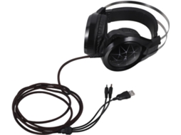 Fone De Gamer Com Fio Em Metal E Design Luzes 7 Cores. Para Jogar