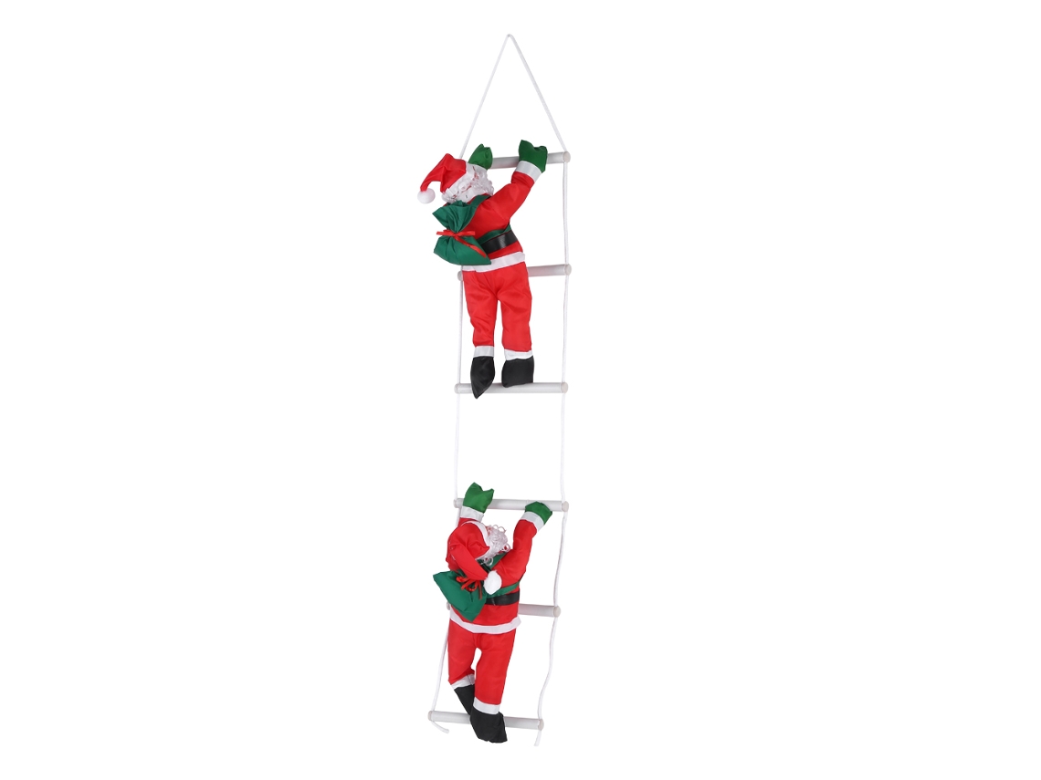 Ornamento de Natal Papai Noel Escalador Pendurado de Tecido Oxford com S/MARCA