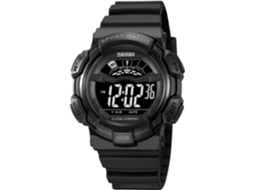 Lurelia Relógio Digital Masculino, Visor Digital, Led, Cronómetro, Alarme, Data/calendário, 12/24h, Resina, Abs, Preto