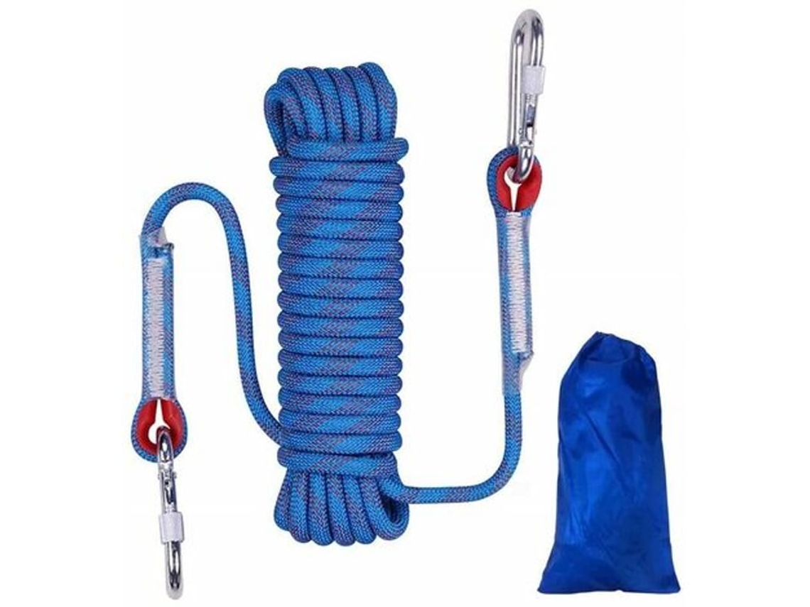 Corda De Segurança De Náilon 12mm 10 Metros Azul Para Escalada Ao Ar Livre Resgate Descida