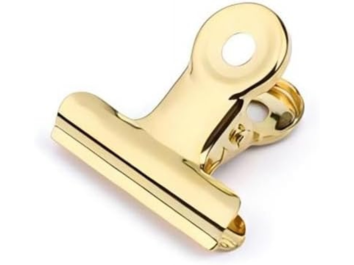 30 Clipes Slowmoose Design de 22 mm Dourado Metálico para Correntes