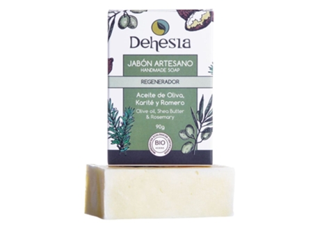 Sabonete Artesanal Regenerador Orgânico Dehesia com Azeitona, Alecrim e Manteiga de Karité 90g
