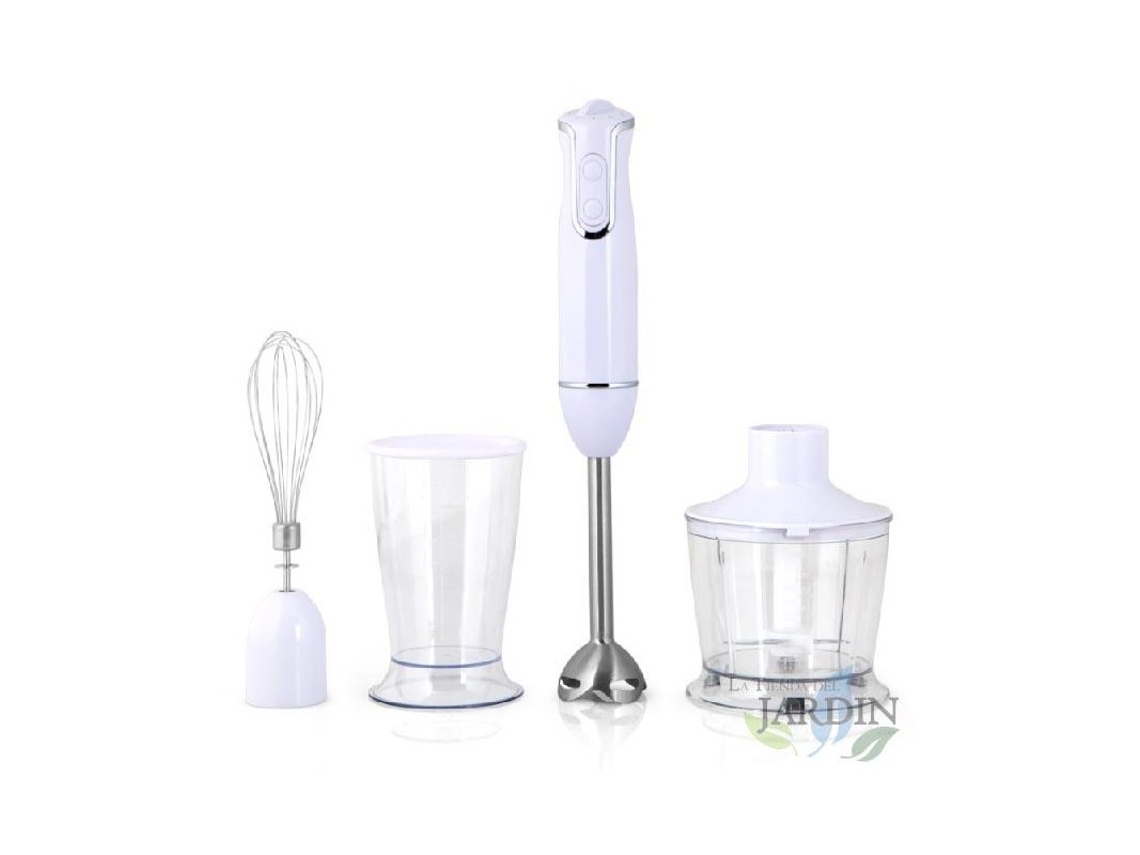 Varinha Mágica + Acessórios ORBEGOZO 2 Velocidades + Copo Medição e Mistura de 600 ml + picador com tampa 500 ml 800W