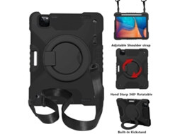 Capa Infantil Com Suporte Giratório, Ipad (2018-2021)/air 4-5, Preta