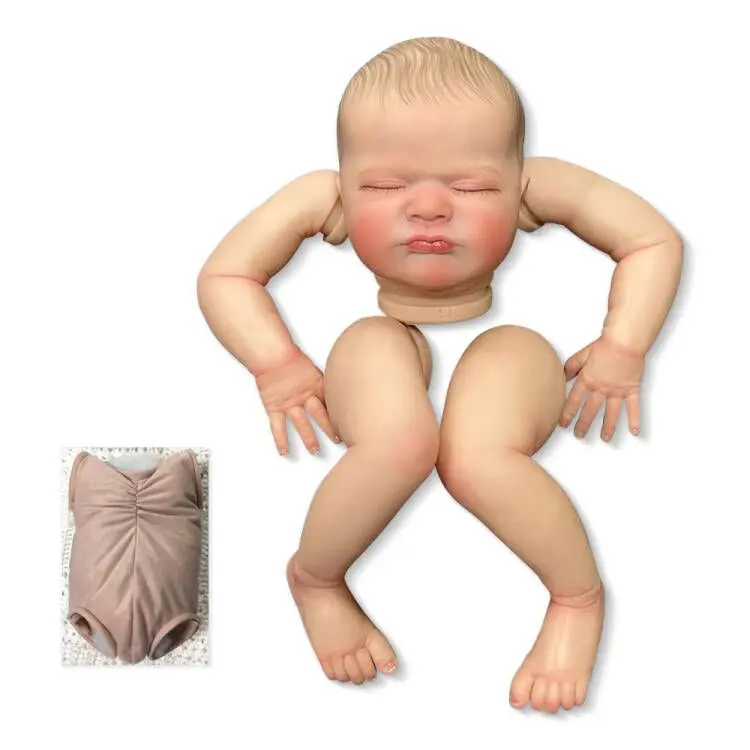 (branca) Boneca Inacabada De 48 Cm (19 Polegadas), Kit Pintado, Rica Em Detalhes, Realista.