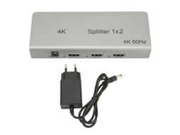 Aetheria divisor de Interface Multimídia Hd 4k 1 Entrada 2 Saídas Duplicador de Áudio e Vídeo com Plugue Eu