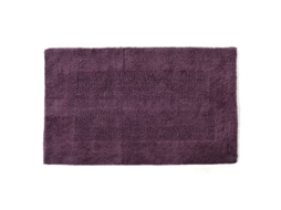 Tappeto Bagno Fazzini Di Puro Cotone Reversibile 50x80 Color Melanzana