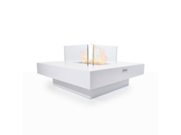 Panarea Branca Bioetanol Lareira 70x70x35 Para Uso Interno/Externo
