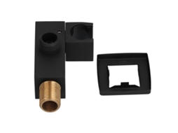 Suporte de Chuveiro em Cobre Ajustável Rotativo Preto Mate S/MARCA