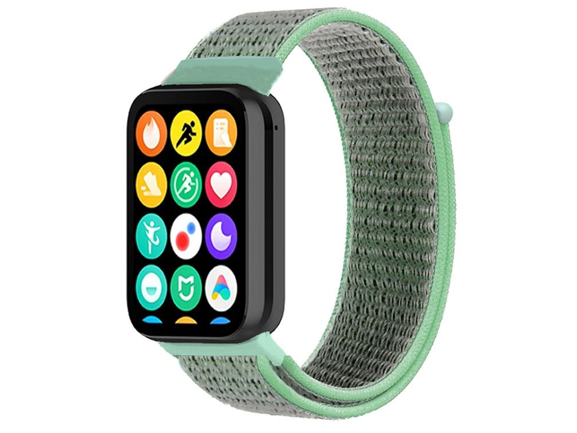 Bracelete para Redmi Watch 6 / 5 / 4 XIAOMOYU em Nylon Trançado com Fecho de Velcro Azul Marinho