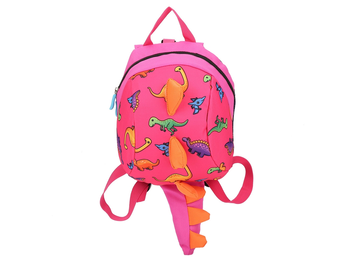 Mali mochila Dinossauro Infantil Meninas Meninos Pré escola Bag Cartoon Rosa