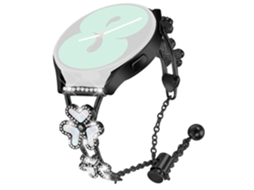 Pulseira De Substituição Para Honor Watch Es, Pulseira De Metal Com Decoração De Coração E Trevo Ouro Rosa Olysi Shop
