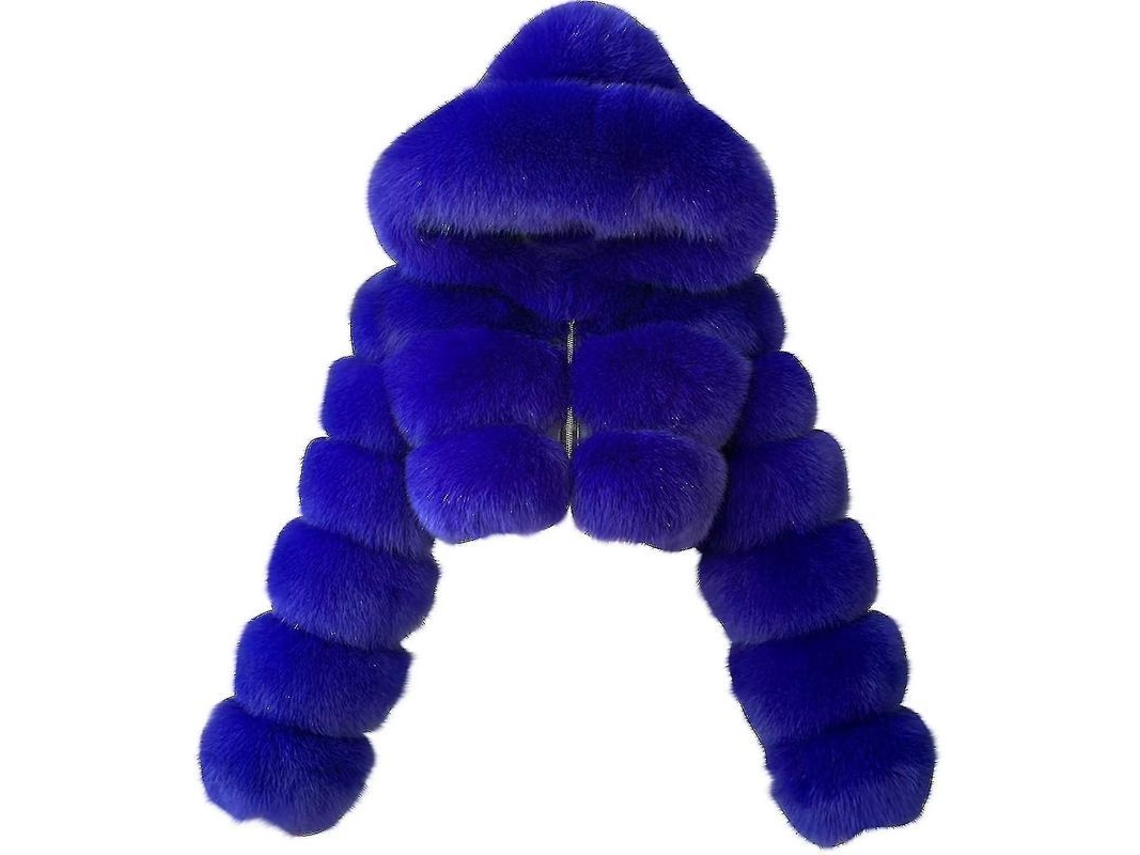 Casaco de Peluche Fasst para Mulher com Capuz (S)