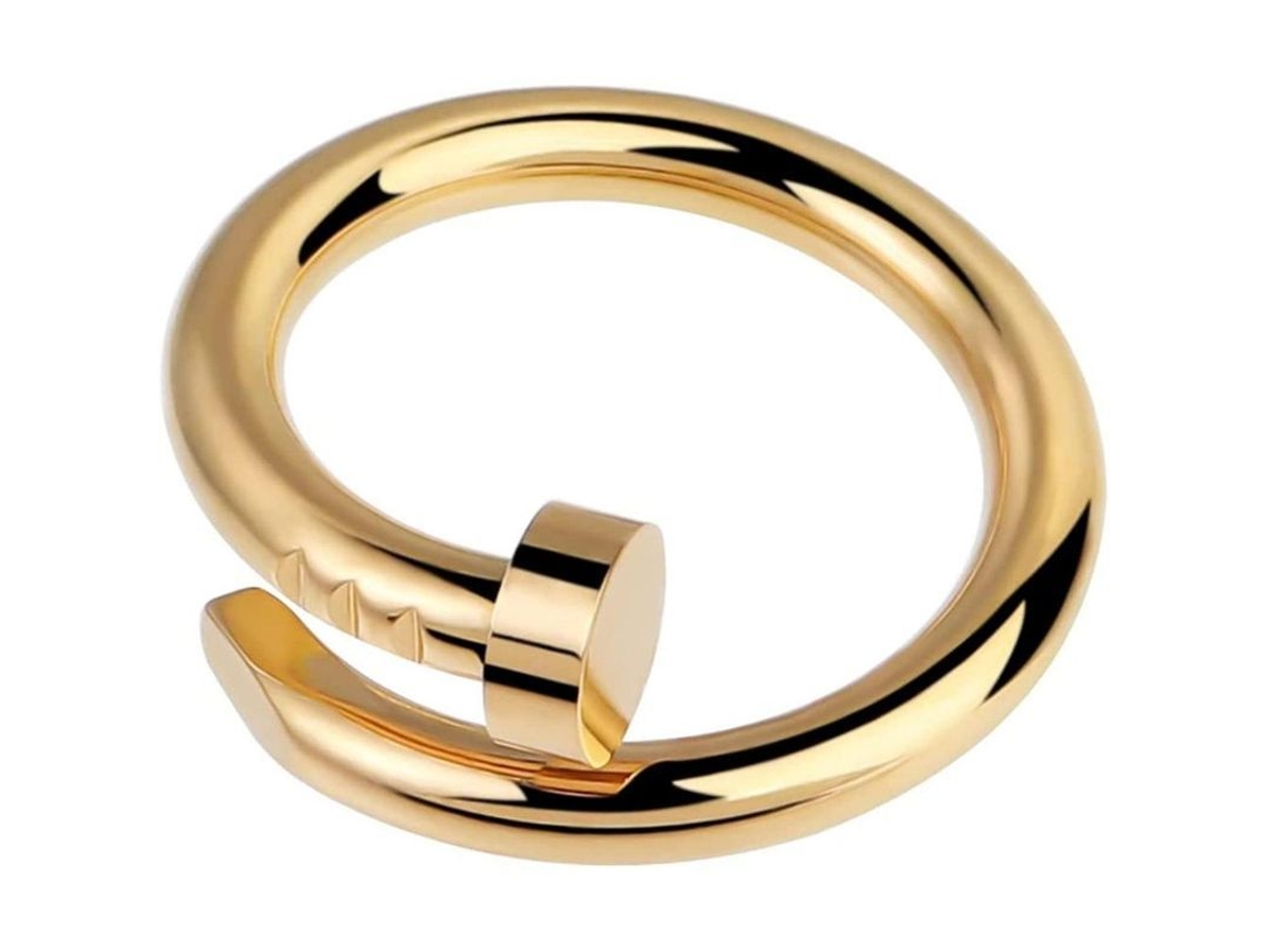 2026 anel de Unha de Aço Inoxidável Largo 3mm Tamanho 6 9 Presente de Aniversário Natal para Mulher