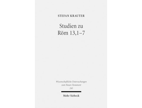 Livro Studien Zu Rom 13,1-7 De Stefan Krauter (alemão - Capa Dura)