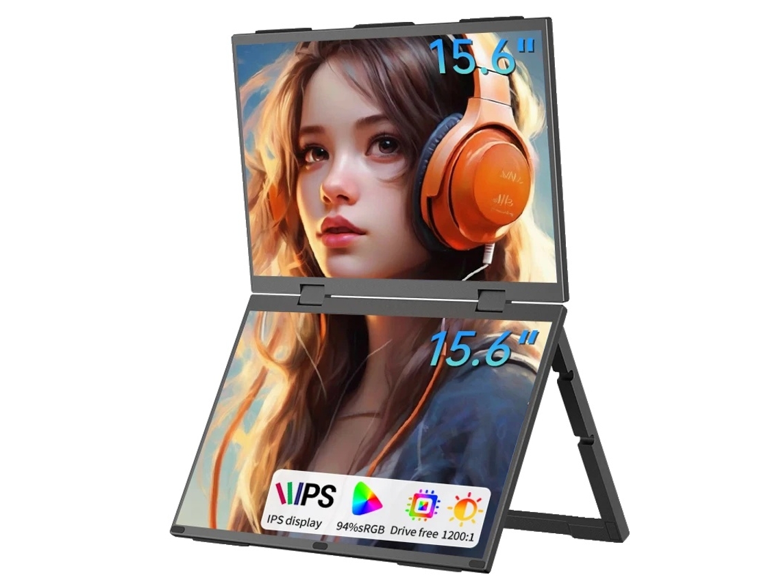 Monitor Portã¡til, Tela Dupla, Alta Definiã§ã£o, B156 Ssf06l9 Oem