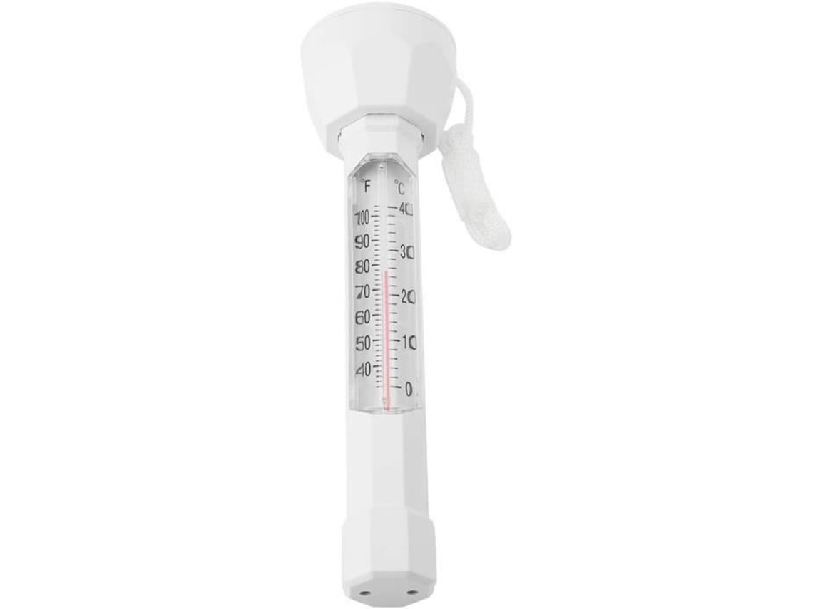 Termômetro de Piscina Termômetro Flutuante com Ferramenta de Teste de Temperatura de Corda para Spa Termômetro Branco 1157