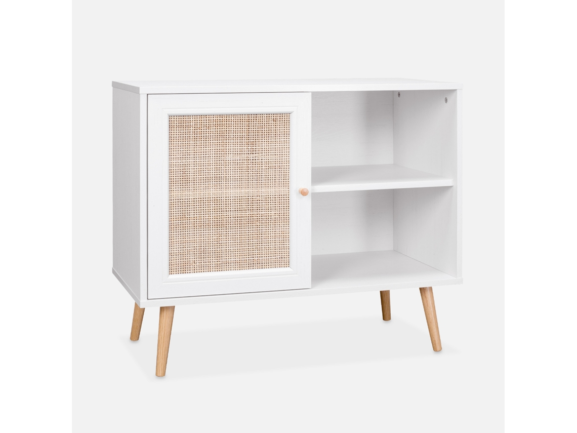Aparador SWEEEK (80 x 39 x 65 - Painéis Laminados - Branco)