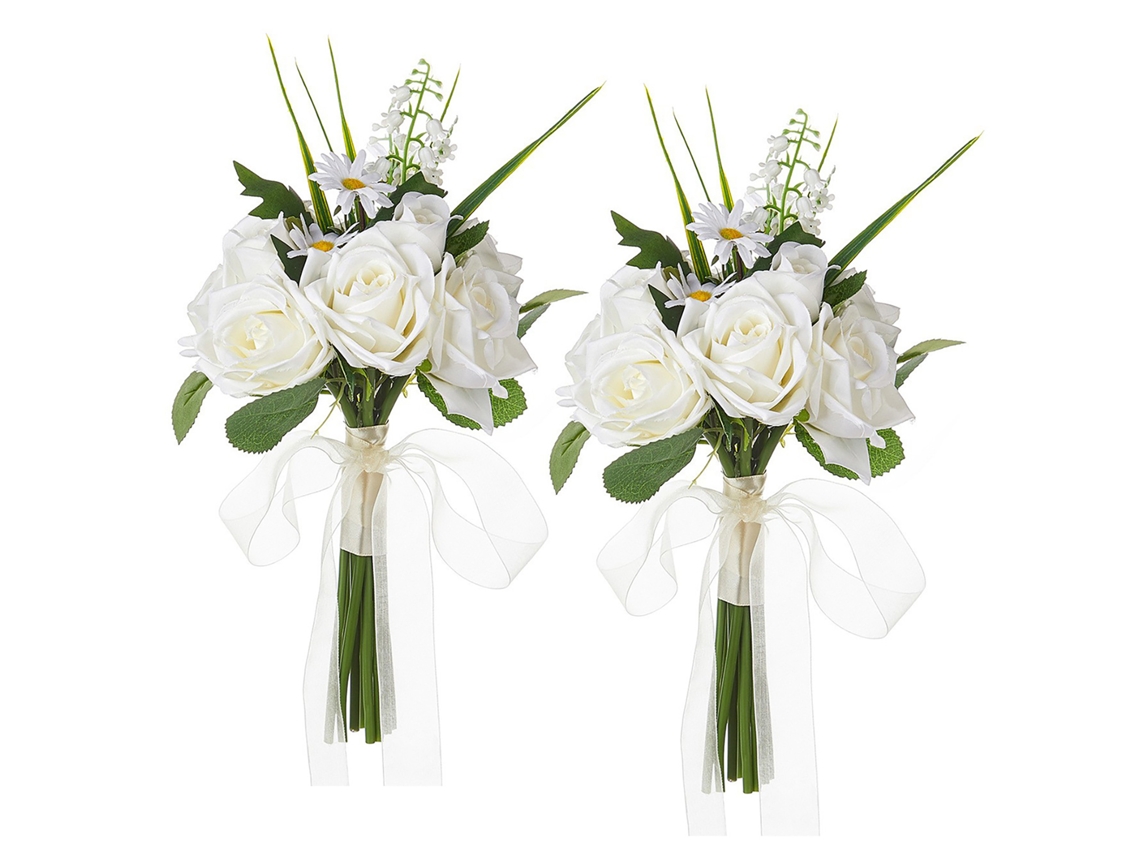 Bouquet de 2 Peças Daisy Rose para Casamento LAXISCREED