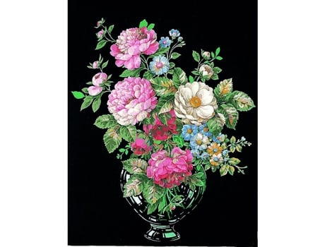 Canevas Pénélope Vaso De Flores 65x80cm Margot