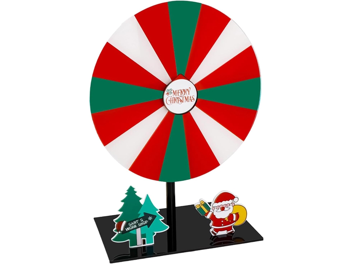 Roda de Natal Giratória em Acrílico SFUSHOS