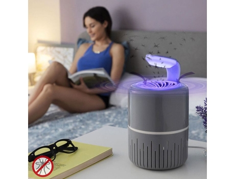 Lanterna Anti Mosquitos Kldrain Aspiração Silenciosa Led Uv Ecológica 4w