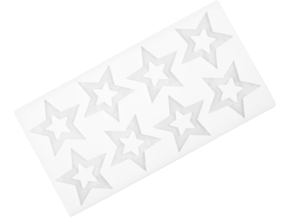 Forma De Silicone Para Bolo E Sobremesas, Em Formato De Estrela