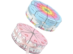 Caixas De Papel Coloridas Para Doces, Formato De Fatia Bolo Triangular, Ideal Para Presentes, Pacote Com 10-unidades
