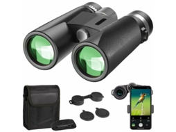 Binóculos Potentes Para Adultos, Binóculos Compactos 12x42 Hd Com Prisma Bak4 E Visão Noturna Fmc Para Observação De Pássaros, Camping, Caminhadas