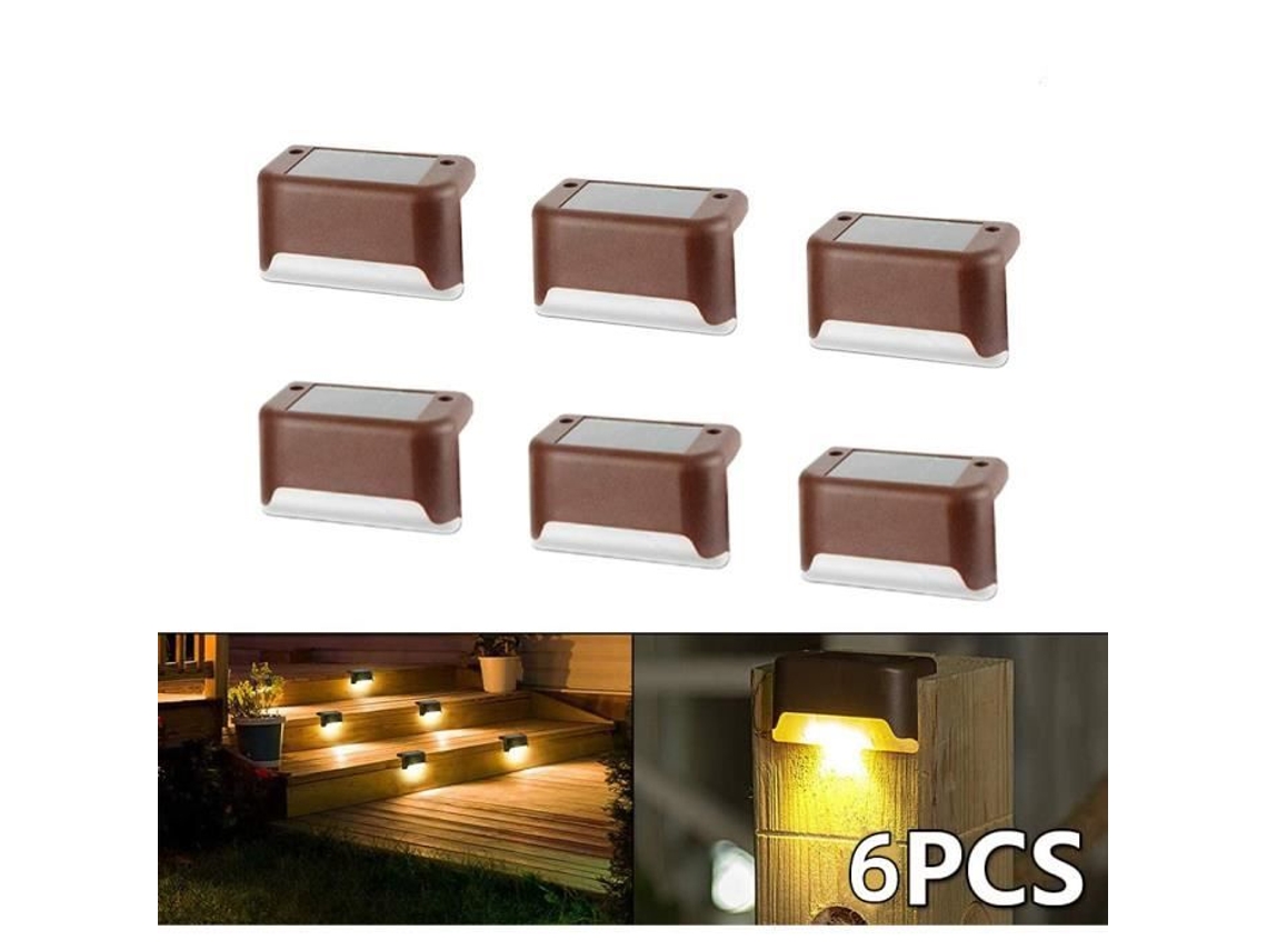 Kit com 6 peças de reposição para luminária solar com luz branca quente IP65 AQUAFORGE