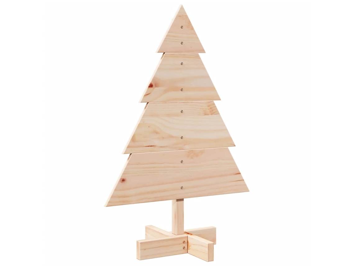 Árvore De Natal De Madeira Vidaxl Marrom (70 Cm)