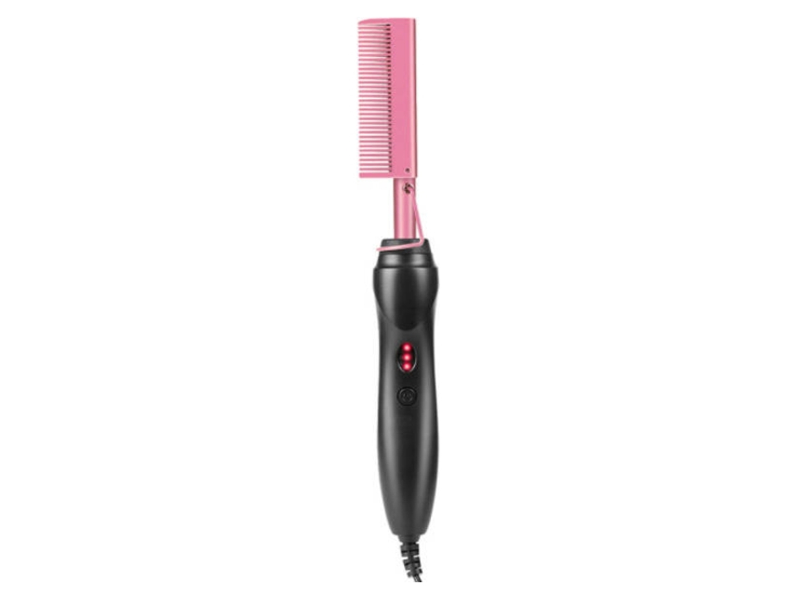 Alisador de Cabelo com Pente Aquecido Alisador de Cabelo com Pente Elétrico Portátilcor de Rosa Bisbisous AUJEZON