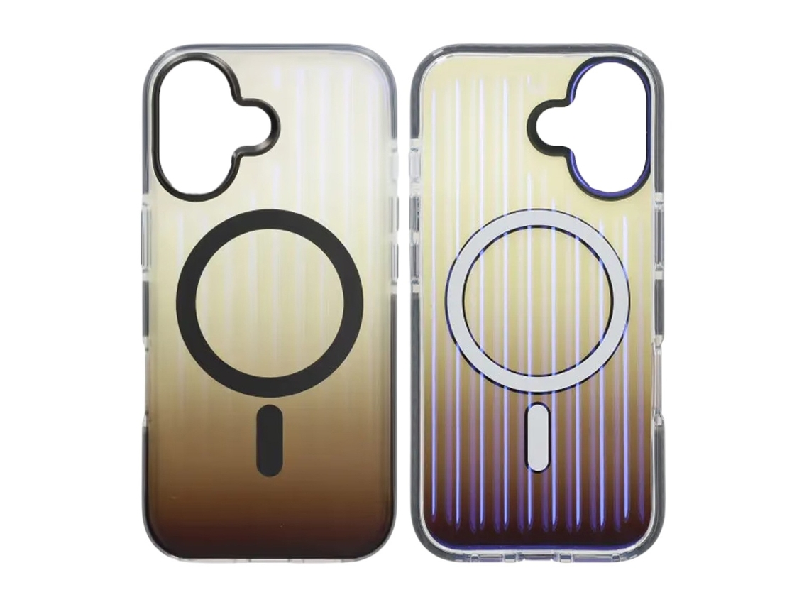 Capa Magsafe Ondulada Para Iphone 17 - Cinza