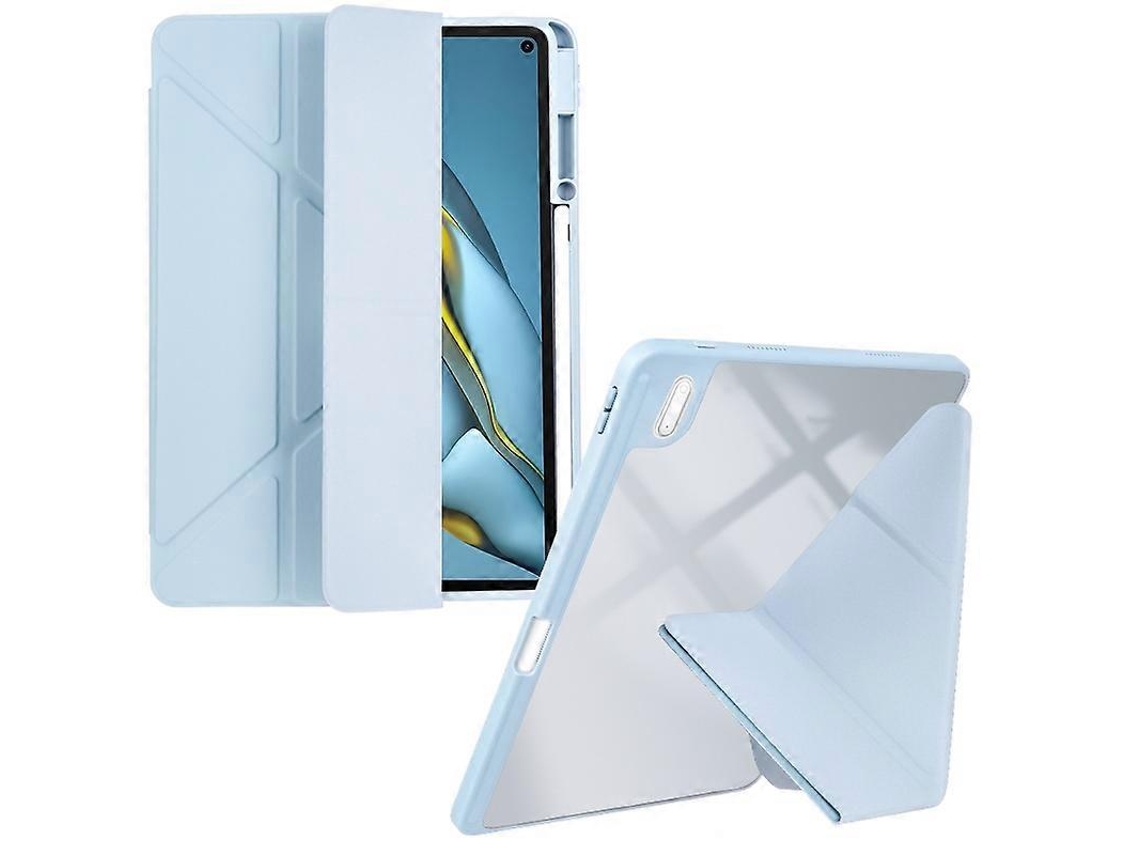 Capa para tablet de couro sintético transparente e acrílico Webake