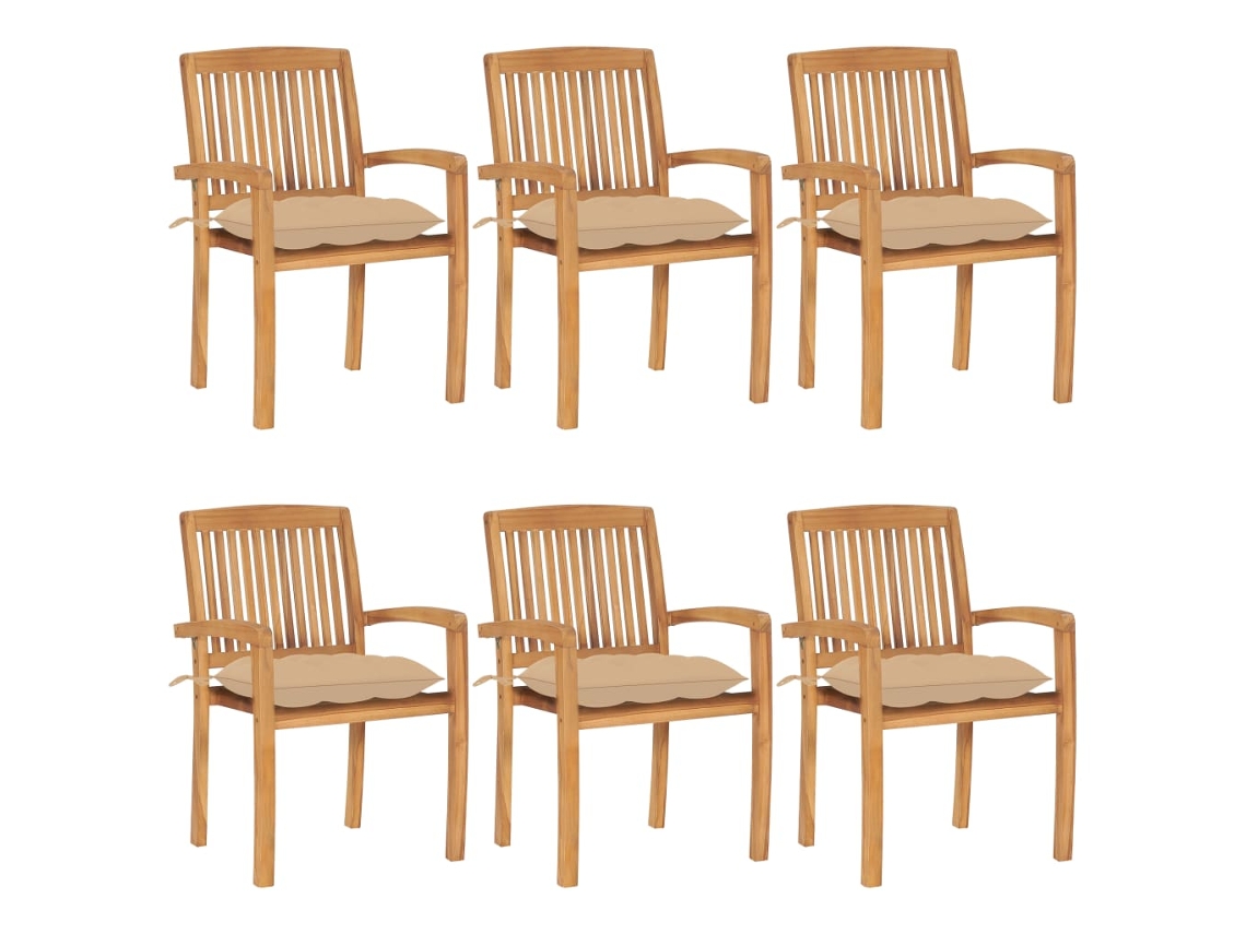 Garden Chair, Garden Chairs Vidaxl Bege Madeira (n/a)