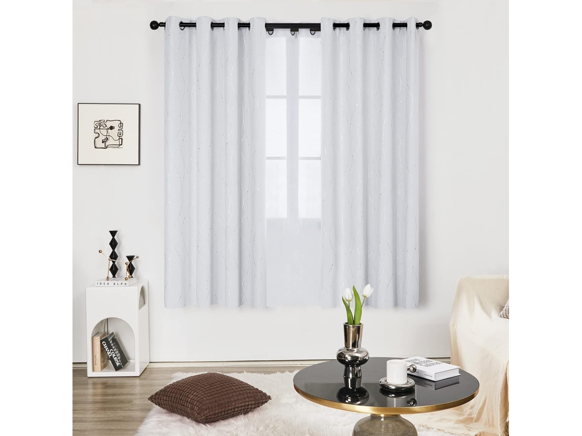 Cortina Blackout Térmica, Para Varanda, Conjunto 2 Peças, 140 X 240 Cm, Cinza