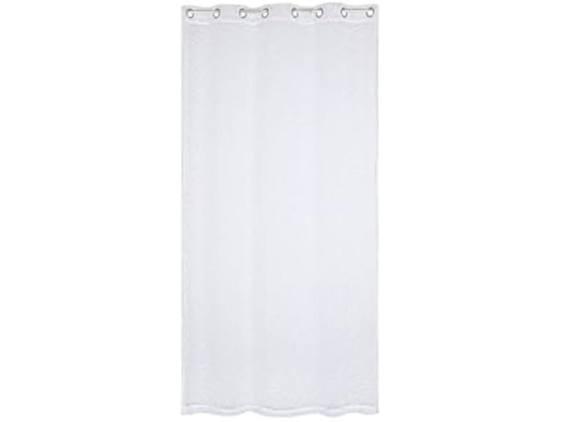 Cortinas - Esprit - Branco - 140 X 260 Cm - Sintético - Ilhós - Liso