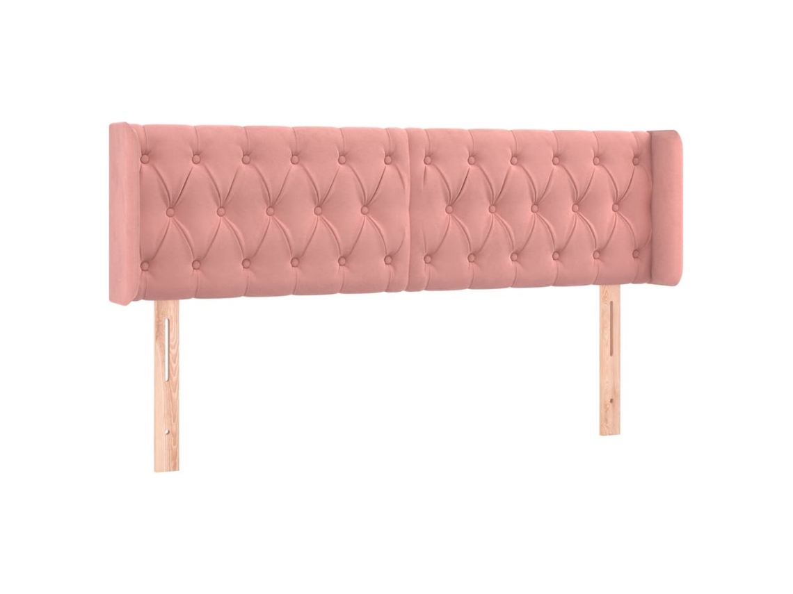 Cabeceira C/ Abas Veludo 147x16x78/88 cm Rosa MAISON EXCLUSIVE