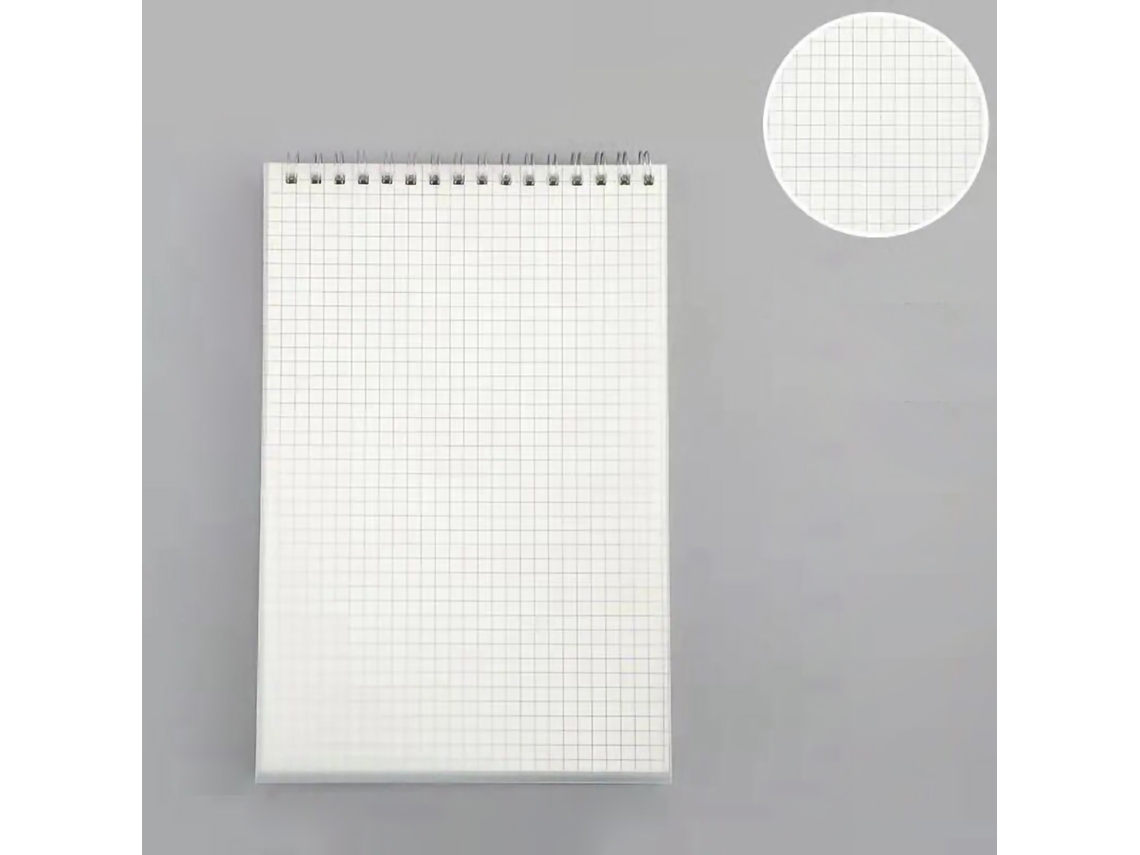 Cuaderno de Alambre Superior com 80 Folhas, Papel Grosso, Grade A5, Útil e Prático para Notas Diárias