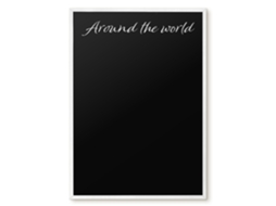 Magnetic Board Around The World For The Living Room Espelharte (50x70 Cm)