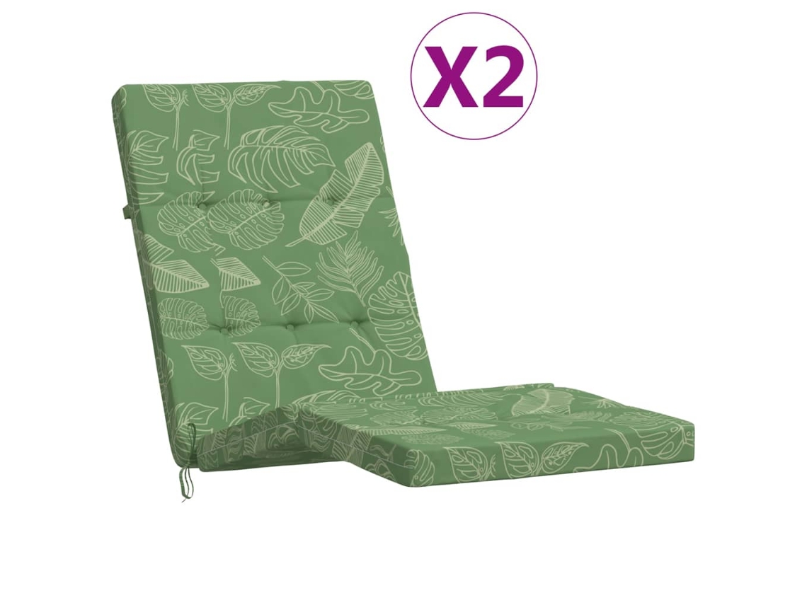 Deck Chair Cushion, Deck Chair Cushions Vidaxl Verde Tecido (n/a)