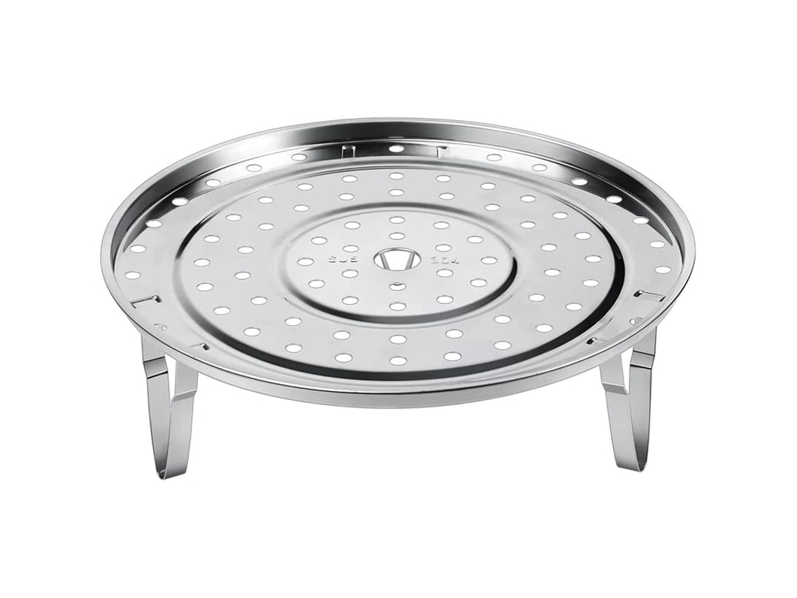 Rack De Vapor 21,5 Cm Aço Inoxidável 304 Com Pernas Removíveis Para Panela De Pressão E Panelas De Vapor